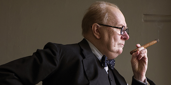 Gary Oldman stars as Winston Churchill in director Joe Wright's DARKEST HOUR, a Focus Features release.